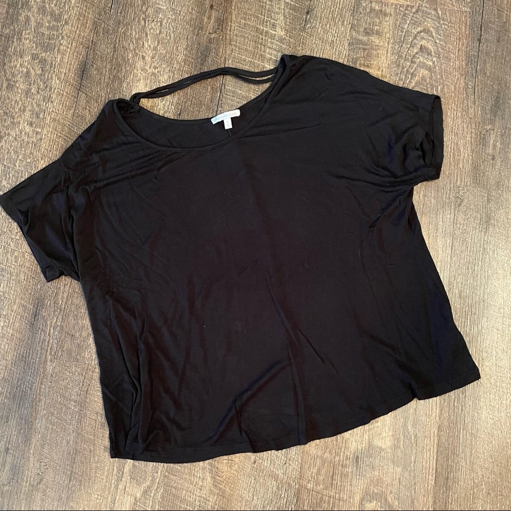 Black Charlotte Russe flowy top